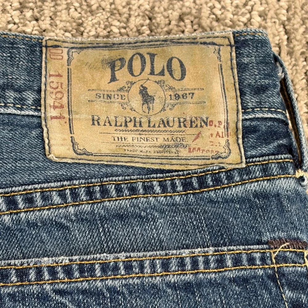 Polo Ralph Lauren Jeans Mens 36(38)x30 Blue Classic 867 Straight Leg Denim